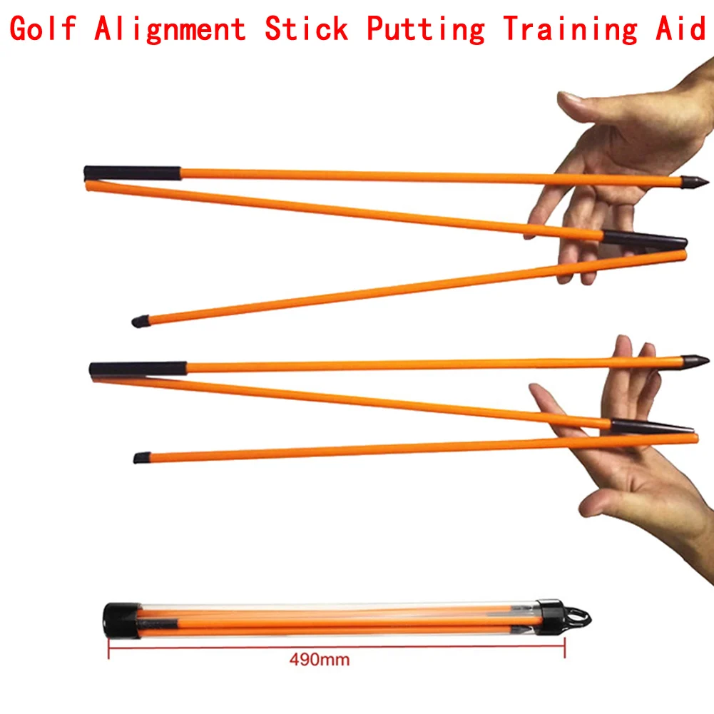 2Pcs/Pack Golf Alignment Stick Putting Training Aid To Improve Golf Skills Ball Position Scores Swing Plane Orange Fiberglass
2Pcs/Pack Golf Alignment Stick Putting Training Aid To Improve Golf Skills Ball Position Scores Swing Plane Orange Fiberglass
