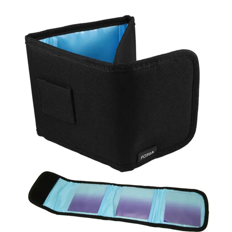 

Fotga Portable Nylon 3 Pockets Filter Wallet Case Bag Pouch for 52-82 filter 58 62 67 72 77 mm