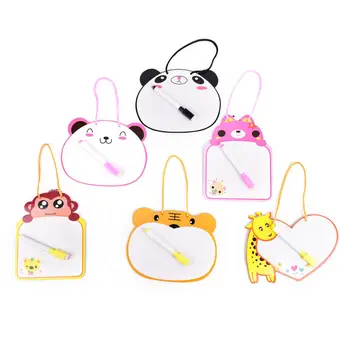 Dry Wipe Cardboard Drawing Kid White Board Hanging With Pen 18cm*14cm Kids Whiteboard Cartoon Animal One Piece
Dry Wipe Cardboard Drawing Kid White Board Hanging With Pen 18cm*14cm Kids Whiteboard Cartoon Animal One Piece