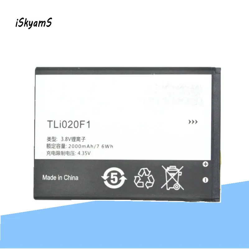 iSkyamS 1x 2000mAh TLI020F1 Battery for Alcatel PIXI 4 5045D / Pop 2 5042D J726T J726T-so2 J728T TCL J726T C7 7040D TCL J720
iSkyamS 1x 2000mAh TLI020F1 Battery for Alcatel PIXI 4 5045D / Pop 2 5042D J726T J726T-so2 J728T TCL J726T C7 7040D TCL J720