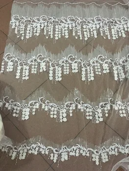 S-625 Most popular High quality french tulle lace fabrics with beads Nigeria guipure Water lace fabric for wedding dress
S-625 Most popular High quality french tulle lace fabrics with beads Nigeria guipure Water lace fabric for wedding dress