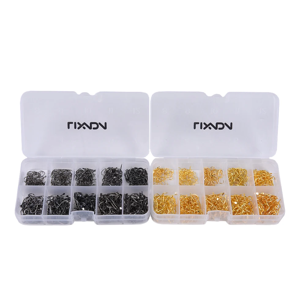 Lixada Fishing Jig Hooks 500/600pcs with/without Hole Fishing Tackle Box 3# -12# 10 Sizes Carbon Steel Fishing Hooks
Lixada Fishing Jig Hooks 500/600pcs with/without Hole Fishing Tackle Box 3# -12# 10 Sizes Carbon Steel Fishing Hooks