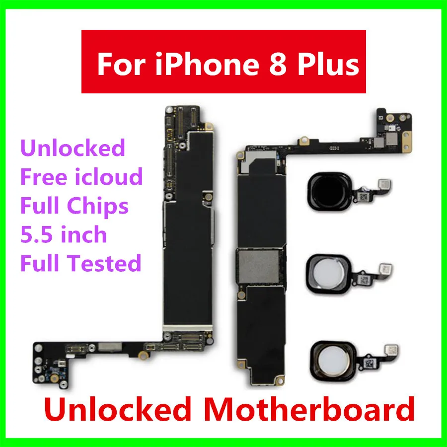 64GB 256GB For iPhone 8 Plus Motherboard 100% Unlocked For iPhone 8 Plus Logic Board With / Without Touch ID With IOS System
64GB 256GB For iPhone 8 Plus Motherboard 100% Unlocked For iPhone 8 Plus Logic Board With / Without Touch ID With IOS System