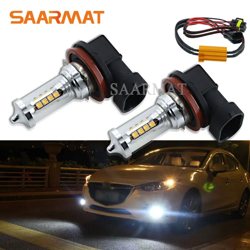 Pair LED Bulb H8 H9 H11 White Fog Light DRL Daytime Running Light For Audi A3 A4 A5 S5 A6 Q5 Q7 TT B6 B8 B7 A6 C5 80 A1 Q3 100
Pair LED Bulb H8 H9 H11 White Fog Light DRL Daytime Running Light For Audi A3 A4 A5 S5 A6 Q5 Q7 TT B6 B8 B7 A6 C5 80 A1 Q3 100