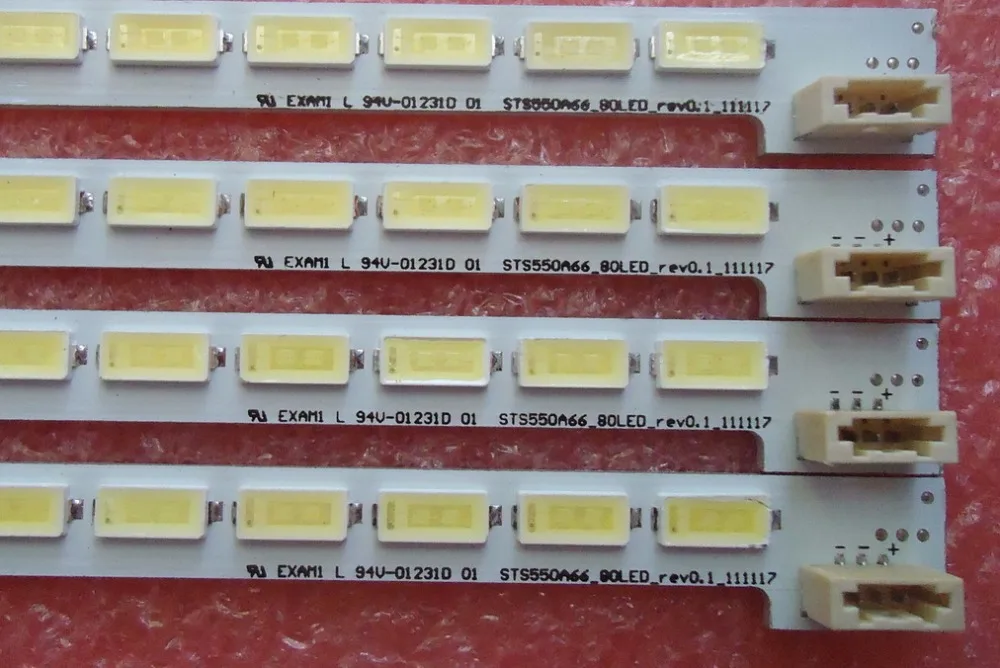 676mm LED Backlight Lamp strip 80leds For LCD TV SSL550-3E1B L55V7300A-3D LED55K310X3D LED55K510G3D LJ64-03515A STS550A66_80LED
676mm LED Backlight Lamp strip 80leds For LCD TV SSL550-3E1B L55V7300A-3D LED55K310X3D LED55K510G3D LJ64-03515A STS550A66_80LED