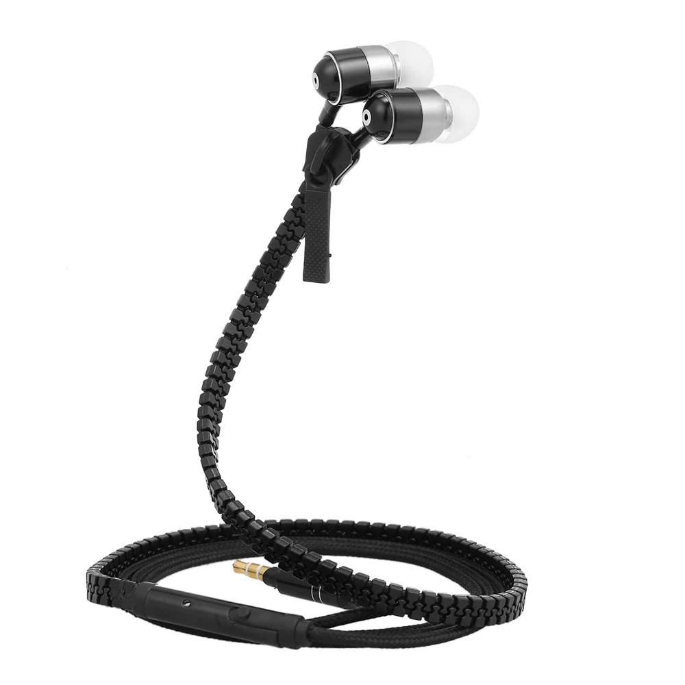 3.5mm Wired Headphones In-ear Music Earphone Metal Zipper Headset Earbuds Hands-free with Microphone
3.5mm Wired Headphones In-ear Music Earphone Metal Zipper Headset Earbuds Hands-free with Microphone