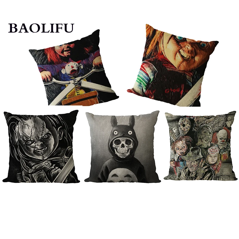BAOLIFU Pillow Cover Horror Movie Murderers Daniel Ayala Pillow Case Chucky Taylan Soyturk Home Decorative B008
BAOLIFU Pillow Cover Horror Movie Murderers Daniel Ayala Pillow Case Chucky Taylan Soyturk Home Decorative B008