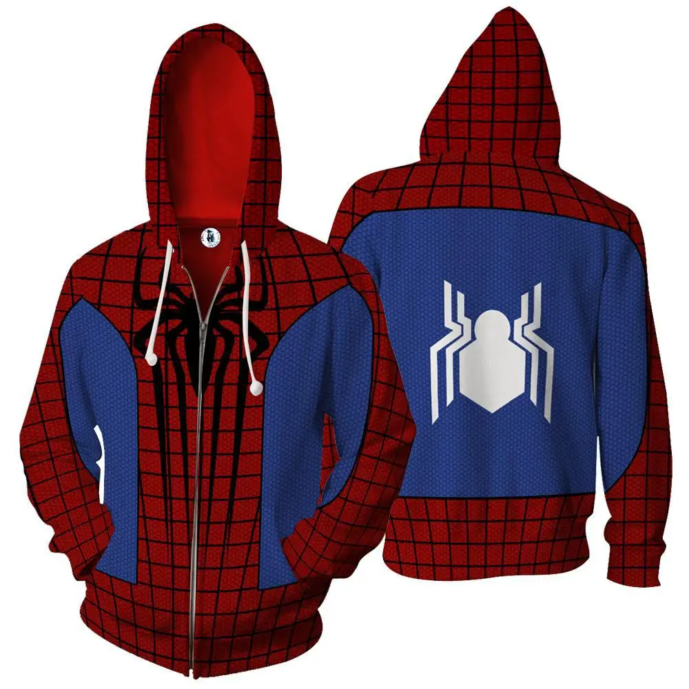 3D SpiderMan Zip Up Hoodie Sweatshirts Long Sleeve Zipper Men Woman Masked Spiderman SpiderHoodie Cosplay Sweatshirt Jacket
3D SpiderMan Zip Up Hoodie Sweatshirts Long Sleeve Zipper Men Woman Masked Spiderman SpiderHoodie Cosplay Sweatshirt Jacket