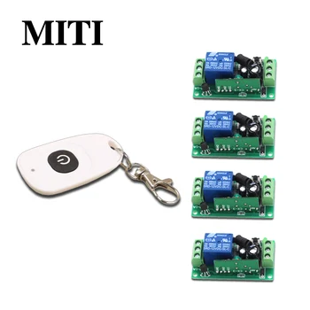 High Quality RF Wireless Remote Control Switch System DC9V 12V 24V 1CH 1pcs White Transmitter &4pcs Receivers 315/433mhz
High Quality RF Wireless Remote Control Switch System DC9V 12V 24V 1CH 1pcs White Transmitter &4pcs Receivers 315/433mhz