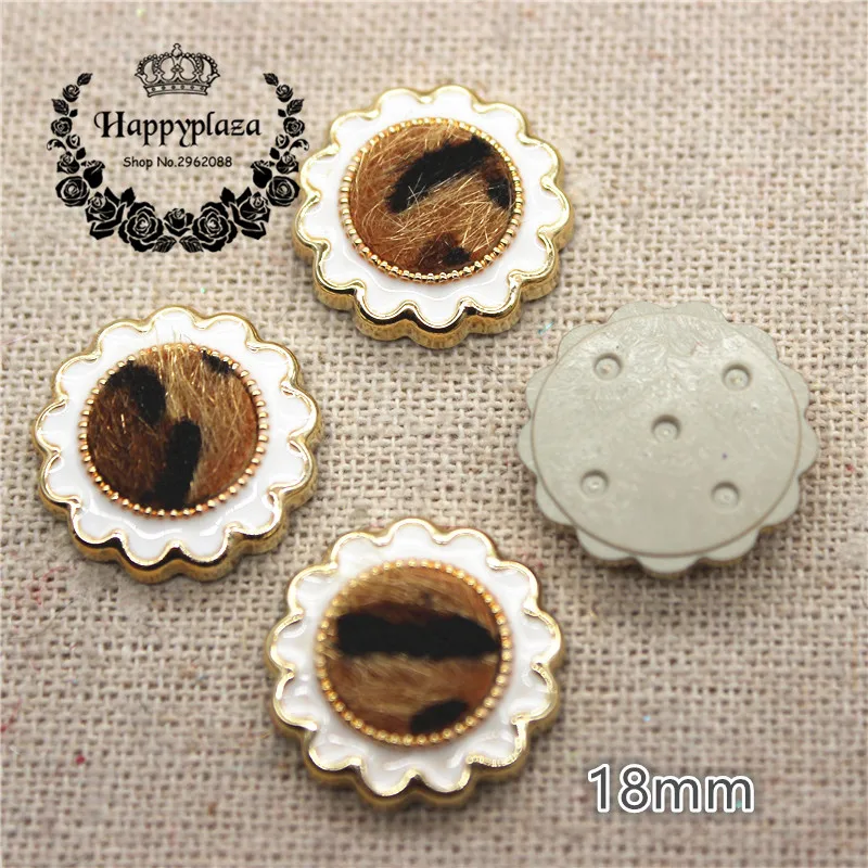 30PCS 18mm Flower Golden Circle Leopard Print Fabric Surface Plastic Flatback Button DIY Decoration Sewing Craft Scrapbook
30PCS 18mm Flower Golden Circle Leopard Print Fabric Surface Plastic Flatback Button DIY Decoration Sewing Craft Scrapbook