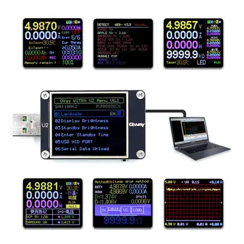 WEB-U2 Current And Voltage Meter USB Tester QC4+ PD3.0 2.0 PPS Fast Charging Protocol Capacity Test
WEB-U2 Current And Voltage Meter USB Tester QC4+ PD3.0 2.0 PPS Fast Charging Protocol Capacity Test