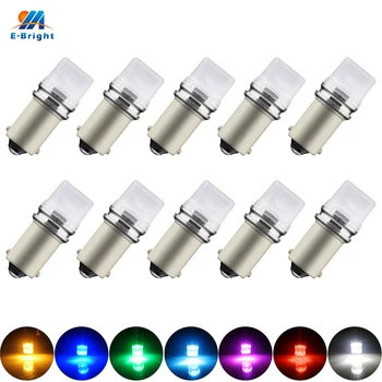YM E-Bright 10 PCS BA9S 2835 3 SMD T4W T11 LED Car Lights Auto Bulbs White Blue Red Amber Green Pink Parking License Plate Lamps
YM E-Bright 10 PCS BA9S 2835 3 SMD T4W T11 LED Car Lights Auto Bulbs White Blue Red Amber Green Pink Parking License Plate Lamps
