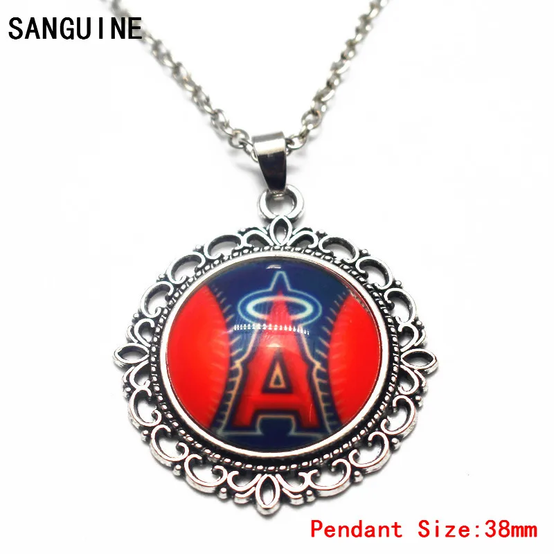 Hot Sale Vintage Round Dangle Charms Baseball Angeles Angels Glass Pendant Necklace Free Chain For Men Women Necklace Jewelry
Hot Sale Vintage Round Dangle Charms Baseball Angeles Angels Glass Pendant Necklace Free Chain For Men Women Necklace Jewelry