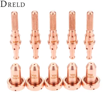 DRELD 10pcs/set Plasma Torch Electrode 9-8215+Nozzle 9-8210 For T/D SL 60/100 Plasma Cutting Torch Consumable Replacement
DRELD 10pcs/set Plasma Torch Electrode 9-8215+Nozzle 9-8210 For T/D SL 60/100 Plasma Cutting Torch Consumable Replacement