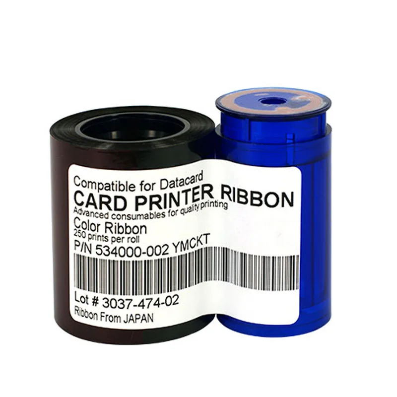 Printer Ribbon 534000-002 Color Ribbon 250prints/roll for Datacard SP/SD Series Including Cleaning Card&Roller
Printer Ribbon 534000-002 Color Ribbon 250prints/roll for Datacard SP/SD Series Including Cleaning Card&Roller