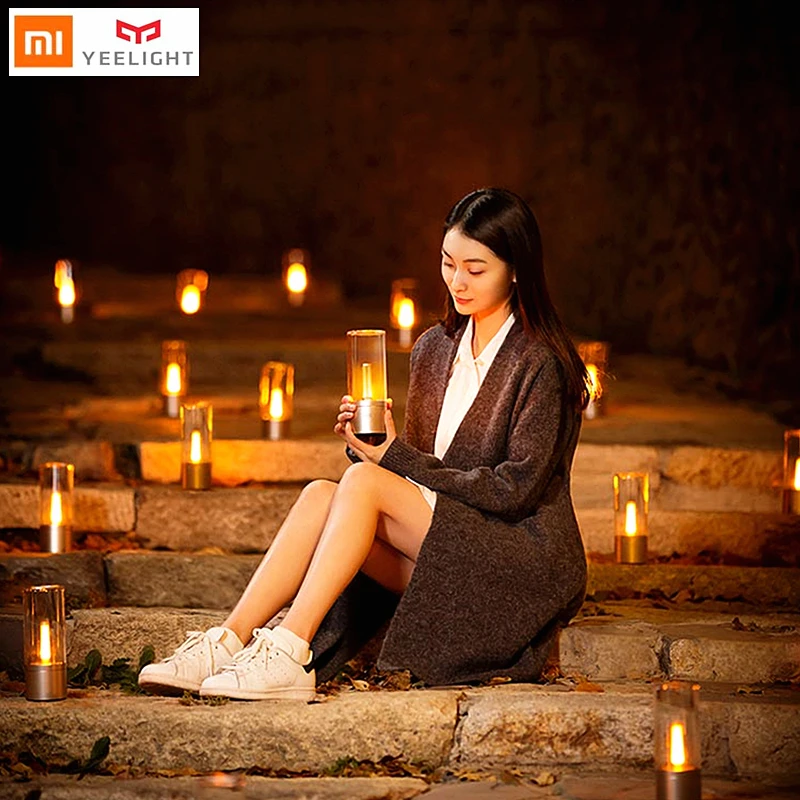 Yeelight candela light LED xiaomi candle candlelight night light smart home Remote Control mijia phone APP romantic gift lamp
Yeelight candela light LED xiaomi candle candlelight night light smart home Remote Control mijia phone APP romantic gift lamp
