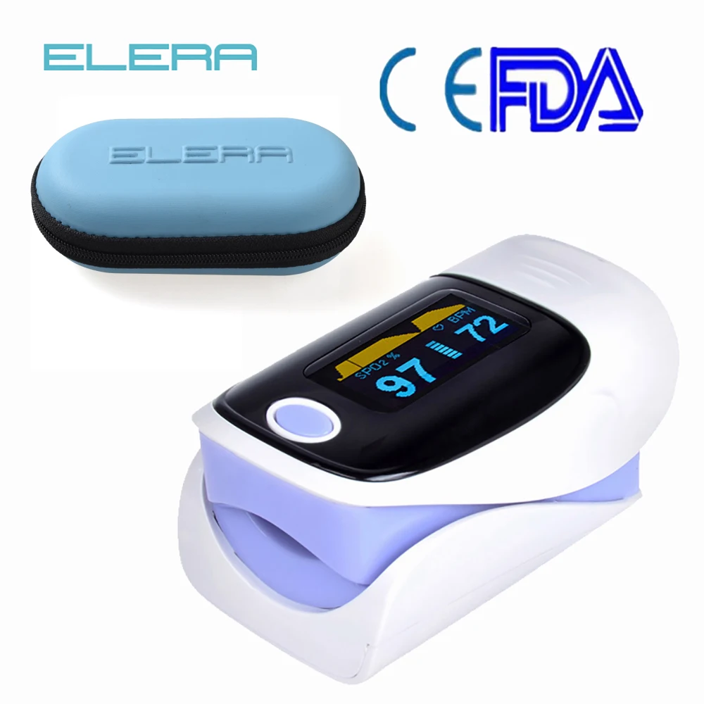 ELERA Alarm SET OLED Display Digital Finger Pulse Oximeter Blood Oxygen Saturation Fingertip Oximetro Pink 5 Color +Case
ELERA Alarm SET OLED Display Digital Finger Pulse Oximeter Blood Oxygen Saturation Fingertip Oximetro Pink 5 Color +Case