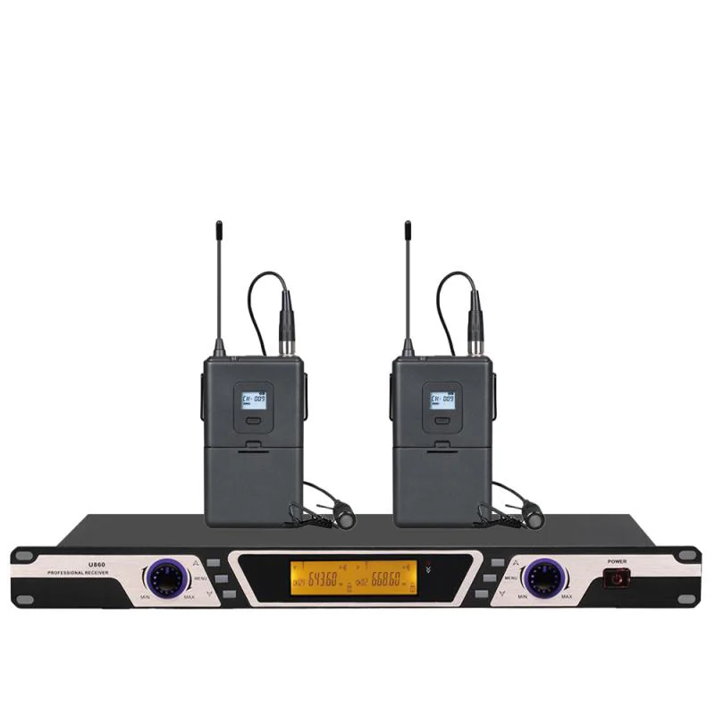 UHF handheld wireless microphone system for stage, conference, school... clip microphone is optional
UHF handheld wireless microphone system for stage, conference, school... clip microphone is optional