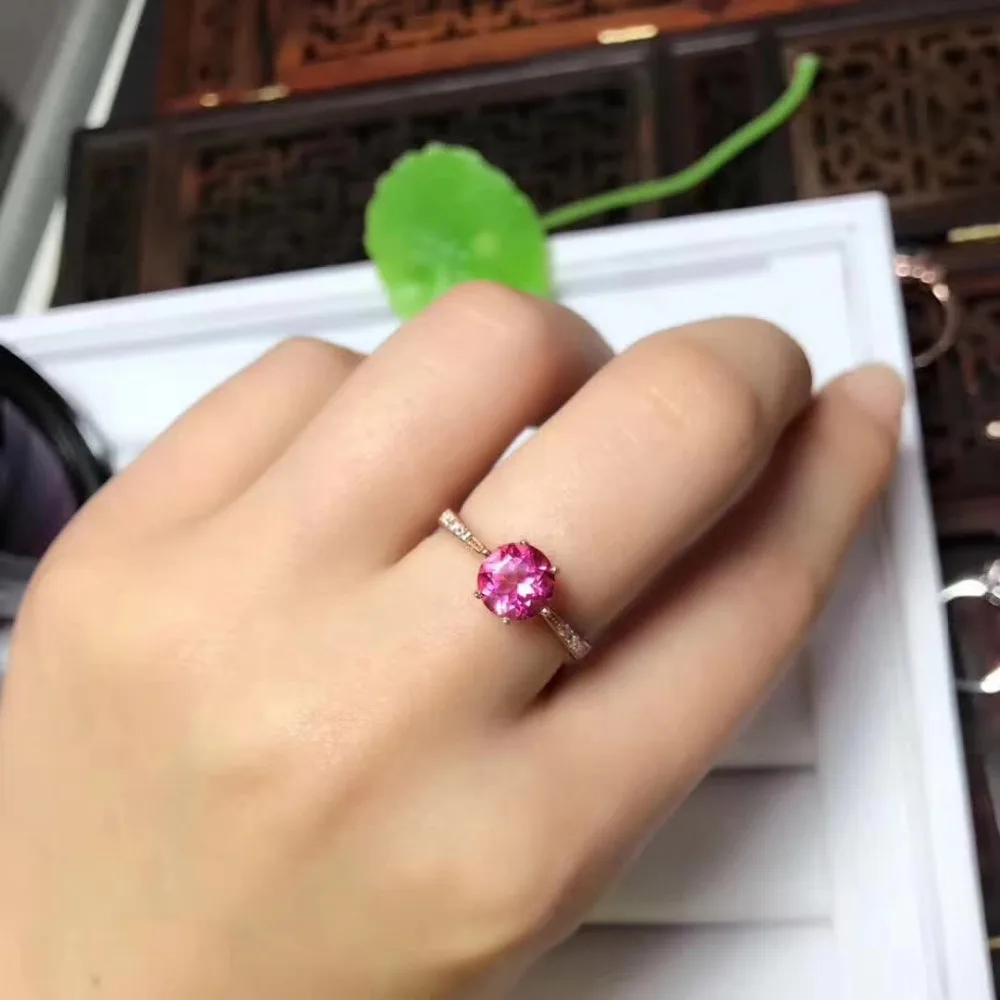 Fashion fashion round Natural pink topaz Ring 925 Sterling Silver Natural Gemstone Ring Women's office fine gift Ring Jewelry
Fashion fashion round Natural pink topaz Ring 925 Sterling Silver Natural Gemstone Ring Women's office fine gift Ring Jewelry