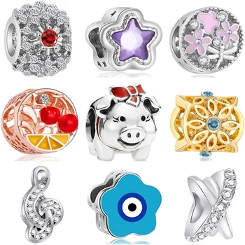 Fresh Style Crystal Pig Owl Fish Popcorn Flower Alloy Beads Fit Original Pandora Charms Bracelets & Bangles for Women DIY Perles
Fresh Style Crystal Pig Owl Fish Popcorn Flower Alloy Beads Fit Original Pandora Charms Bracelets & Bangles for Women DIY Perles