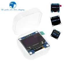 Module d'affichage OLED couleur bleu blanc 0.96 pouces 128X64 Module d'affichage OLED bleu jaune pour communication Arduino 0.96 IIC SPI(China)