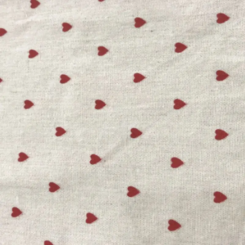 Thick linen fabric for pillow case lien polyester fabric printed heart pattern for DIY patchwork L05
Thick linen fabric for pillow case lien polyester fabric printed heart pattern for DIY patchwork L05