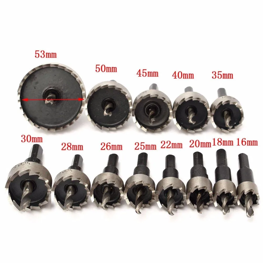 High quality Hole Saw Kit HSS Drill Bit Hole Saw Set for Stainless, Metal, Wood, Set of 13 Pcs, 5/8"- 2 1/9"
High quality Hole Saw Kit HSS Drill Bit Hole Saw Set for Stainless, Metal, Wood, Set of 13 Pcs, 5/8"- 2 1/9"