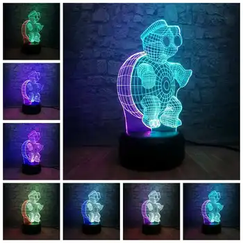 Turtles Figure Modern Atmosphere 3D LED Visual Lamp Night Light Bedroom Frog Tortugas Party Decorative Teenager Gift Lamparas
Turtles Figure Modern Atmosphere 3D LED Visual Lamp Night Light Bedroom Frog Tortugas Party Decorative Teenager Gift Lamparas