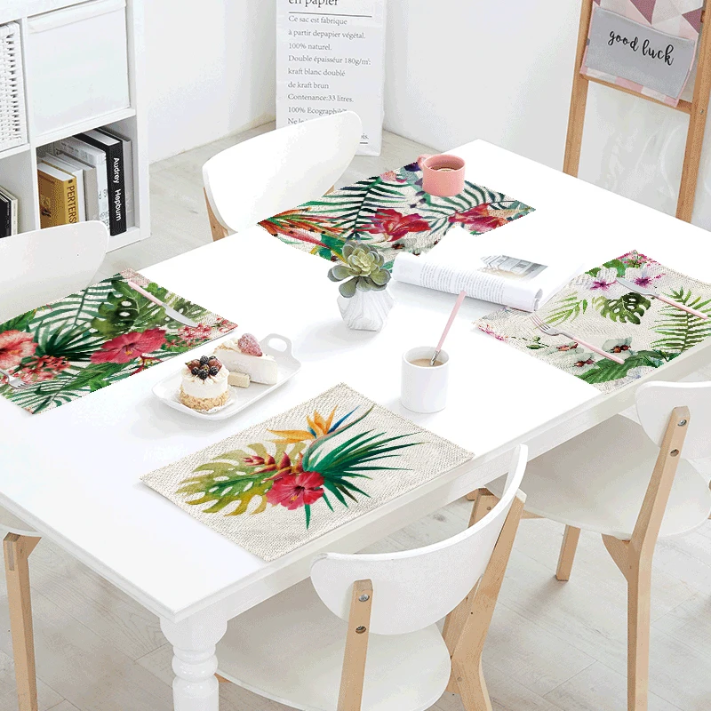 42*32cm Fashion Monstera Tropical Rainforest Plant Print Decoration Banquet Dinner Tableware Napkin Tablecloth Summer Table Mats
42*32cm Fashion Monstera Tropical Rainforest Plant Print Decoration Banquet Dinner Tableware Napkin Tablecloth Summer Table Mats