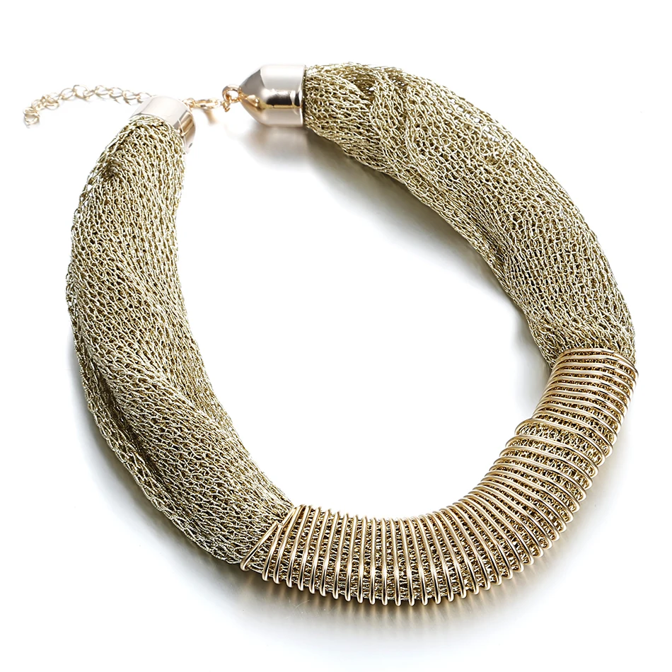 Match-Right Hot Pendant Necklace Women Jewelry Trends Statement Fashion Net Cloth Necklaces Metal Pendants Party Wedding
Match-Right Hot Pendant Necklace Women Jewelry Trends Statement Fashion Net Cloth Necklaces Metal Pendants Party Wedding