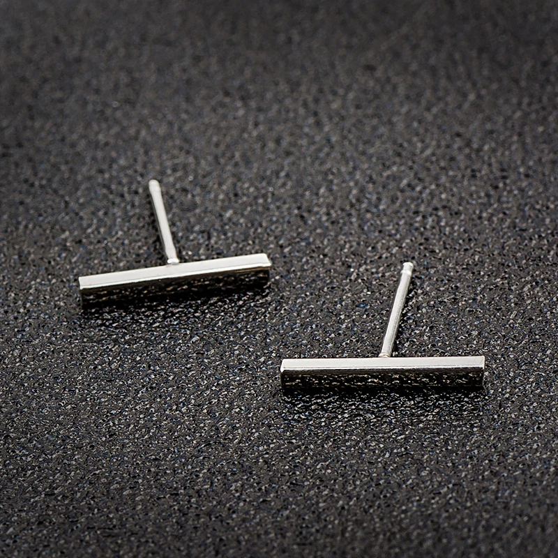 SHUANGR Hot Fashion 1pair Brief stick Studs Earrings wholesale Silver Color 3 Colors Pendiente boucle d'oreille Bijoux 1.2cm
SHUANGR Hot Fashion 1pair Brief stick Studs Earrings wholesale Silver Color 3 Colors Pendiente boucle d'oreille Bijoux 1.2cm