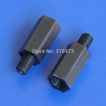 (50 pcs/lot ) 14mm/0.55" Black Nylon M4 Threaded Hex Male-Female Standoff Spacer.
(50 pcs/lot ) 14mm/0.55" Black Nylon M4 Threaded Hex Male-Female Standoff Spacer.
