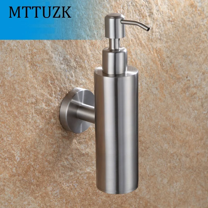 Image MTTUZK High Quality 304 Stainless Steel Soap Dispenser Kitchen Bathroom Hand Pump Liquid Soap Dispenser Lotion Detergent Bottle
