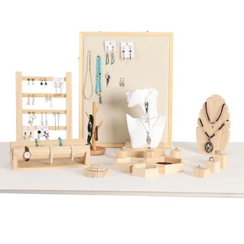 Wood Jewelry Display Stand Earrings, Ring, Necklace, Bracelets Display Stand Wood Jewellery Display Showcase
Wood Jewelry Display Stand Earrings, Ring, Necklace, Bracelets Display Stand Wood Jewellery Display Showcase
