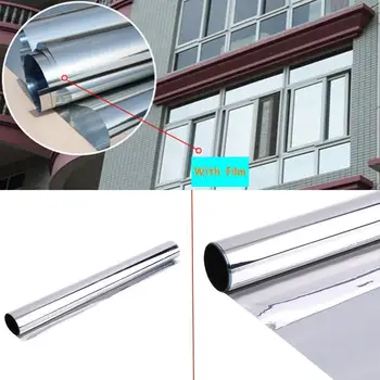 Window Film Stickers Solar Reflective One Way Mirror color silver width 80cm by length 150cm
Window Film Stickers Solar Reflective One Way Mirror color silver width 80cm by length 150cm
