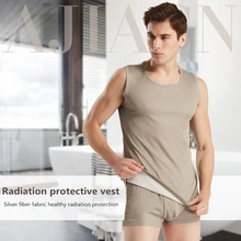 Radiation protective vest for men,anti-electromagnetic radiation, EMF shielding applied to workplace, family,factory,hospital. Radiation protective vest for men,anti-electromagnetic radiation, EMF shielding applied to workplace, family,factory,hospital.