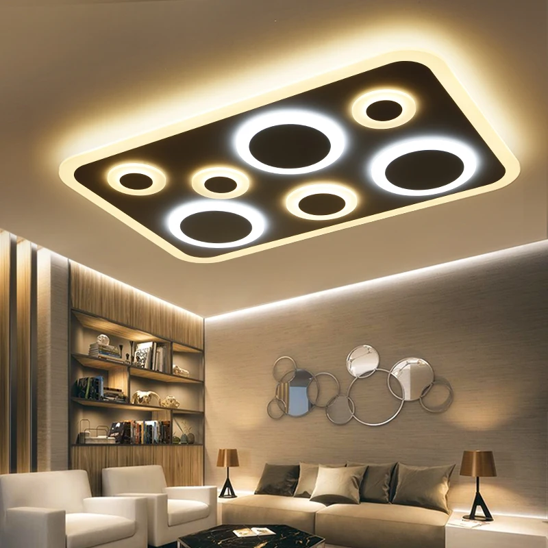 Minimalism Living Study Room Bedroom Modern Led Ceiling Lights White RC+Dimming AC85-265V LED Ceiling Lamp Fixture
Minimalism Living Study Room Bedroom Modern Led Ceiling Lights White RC+Dimming AC85-265V LED Ceiling Lamp Fixture