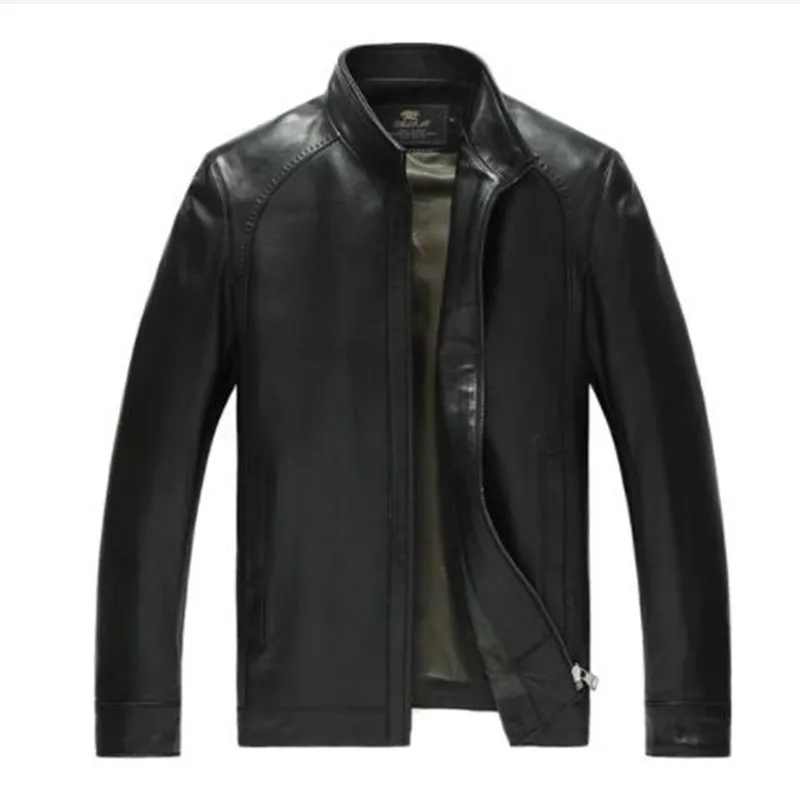 Factory Men's Genuine Leather Jacket For Men Real Matte Goat Skin Sheepskin Fashion Brand Black Male Coat Plus Size 4XL
Factory Men's Genuine Leather Jacket For Men Real Matte Goat Skin Sheepskin Fashion Brand Black Male Coat Plus Size 4XL