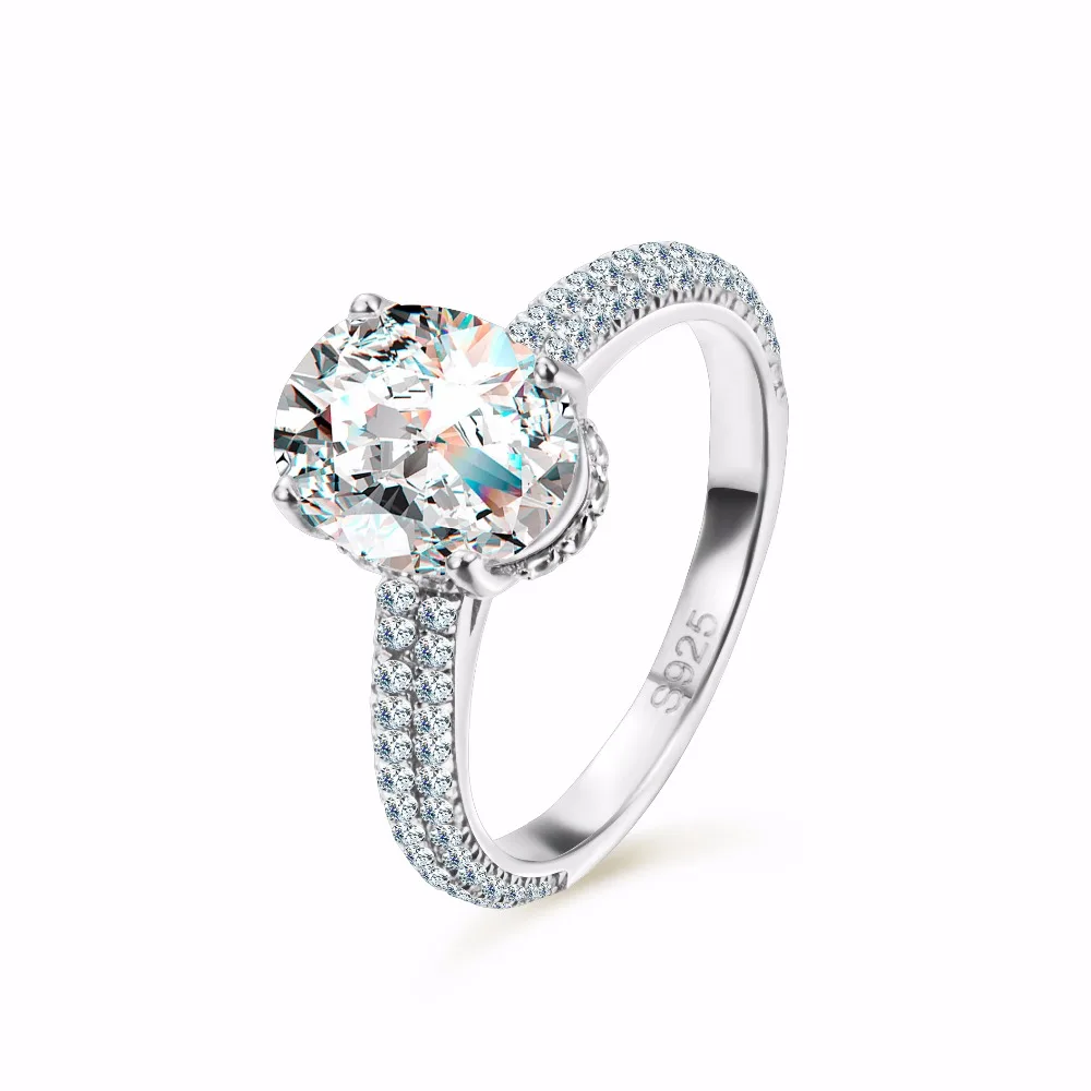 Luxury 5 ct Big Oval Cut AAA Zircon Ring with Micro Paved CZ Ring for Women Fashion Jewelry Female Rings Sterling Silver Jewelry
Luxury 5 ct Big Oval Cut AAA Zircon Ring with Micro Paved CZ Ring for Women Fashion Jewelry Female Rings Sterling Silver Jewelry