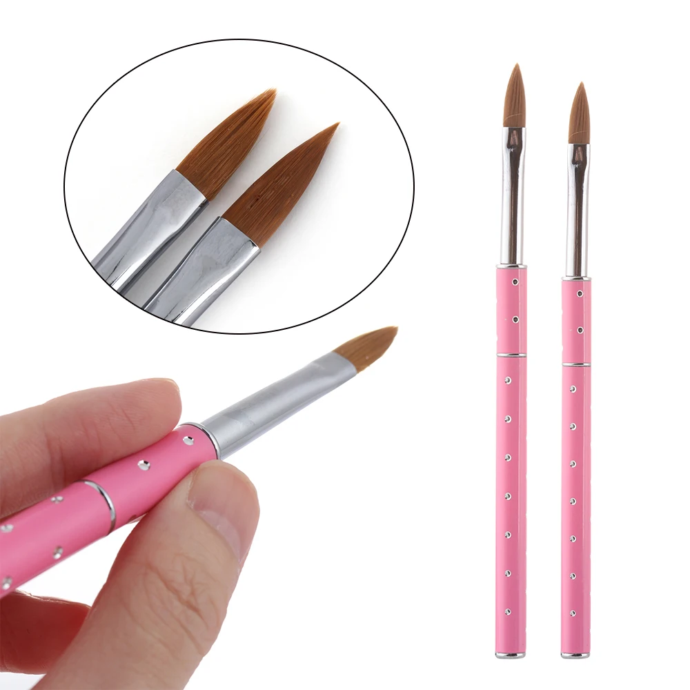 1Pc Acrylic Nail Brush Size 8 or 10 Nail Art Sable Hair Pink Metal Handle Tool DIY Drawing Painting Manicure Tools
1Pc Acrylic Nail Brush Size 8 or 10 Nail Art Sable Hair Pink Metal Handle Tool DIY Drawing Painting Manicure Tools