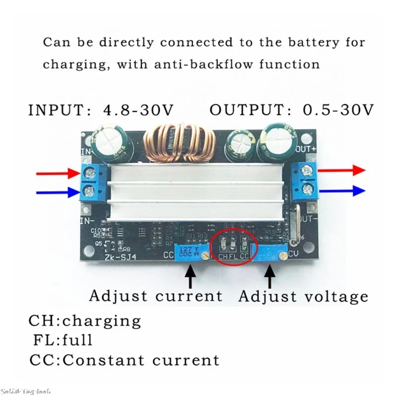 Adjustable Buck-boost Power Supply Module Step-down Buck Converter 5-40V To 1.2-35V Solar Charging
Adjustable Buck-boost Power Supply Module Step-down Buck Converter 5-40V To 1.2-35V Solar Charging