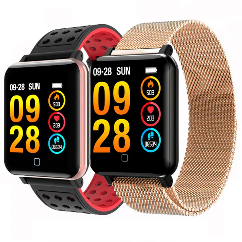 Smart Watch Blood Pressure Waterproof Fitness Tracker Heart Rate Monitor Sport Pedometer OLED Screen smartwatch For IOS/Andriod
Smart Watch Blood Pressure Waterproof Fitness Tracker Heart Rate Monitor Sport Pedometer OLED Screen smartwatch For IOS/Andriod
