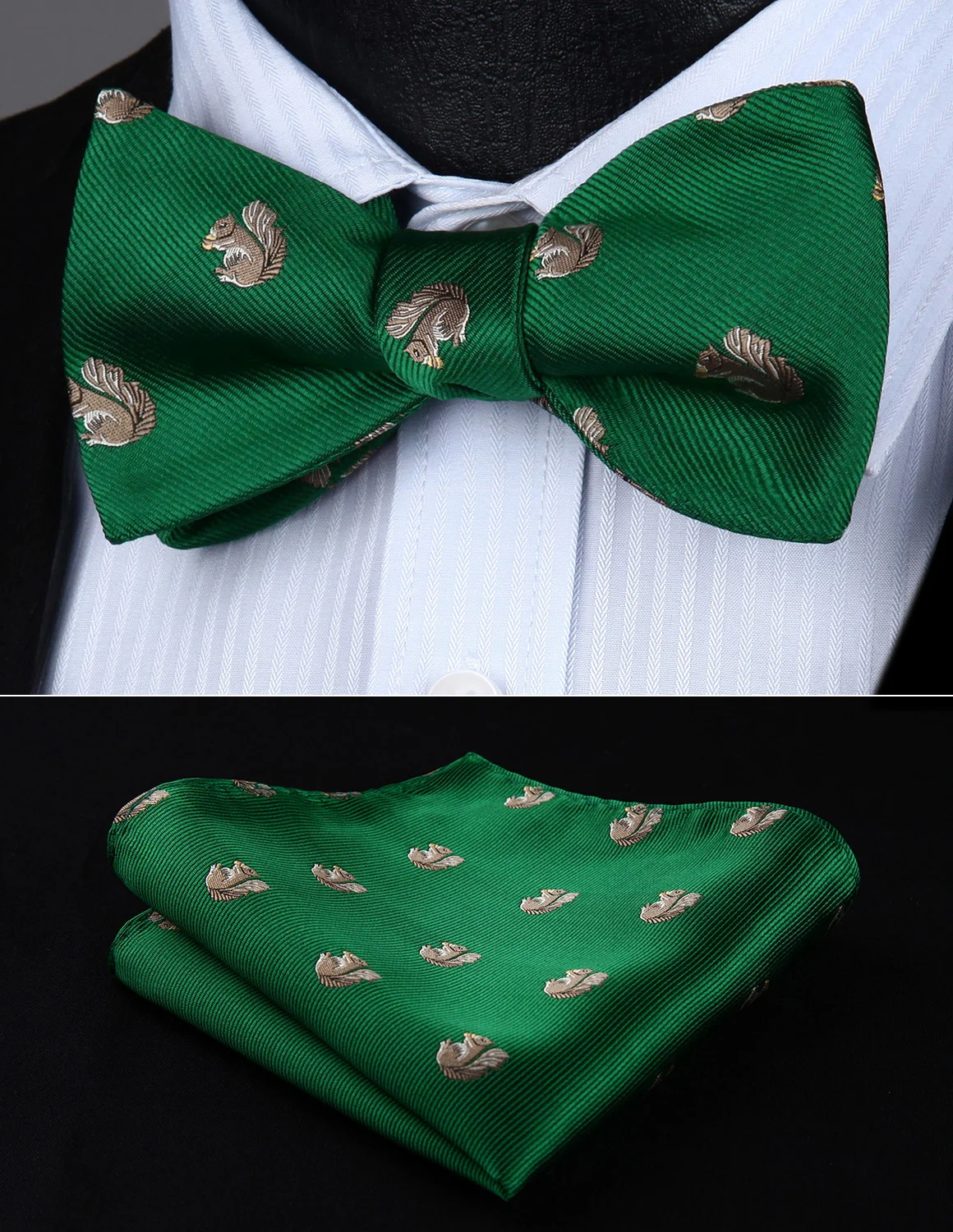BGA04GS Animal Pattern Green Wedding Bowtie Men Silk Self Bow Tie handkerchief set
BGA04GS Animal Pattern Green Wedding Bowtie Men Silk Self Bow Tie handkerchief set