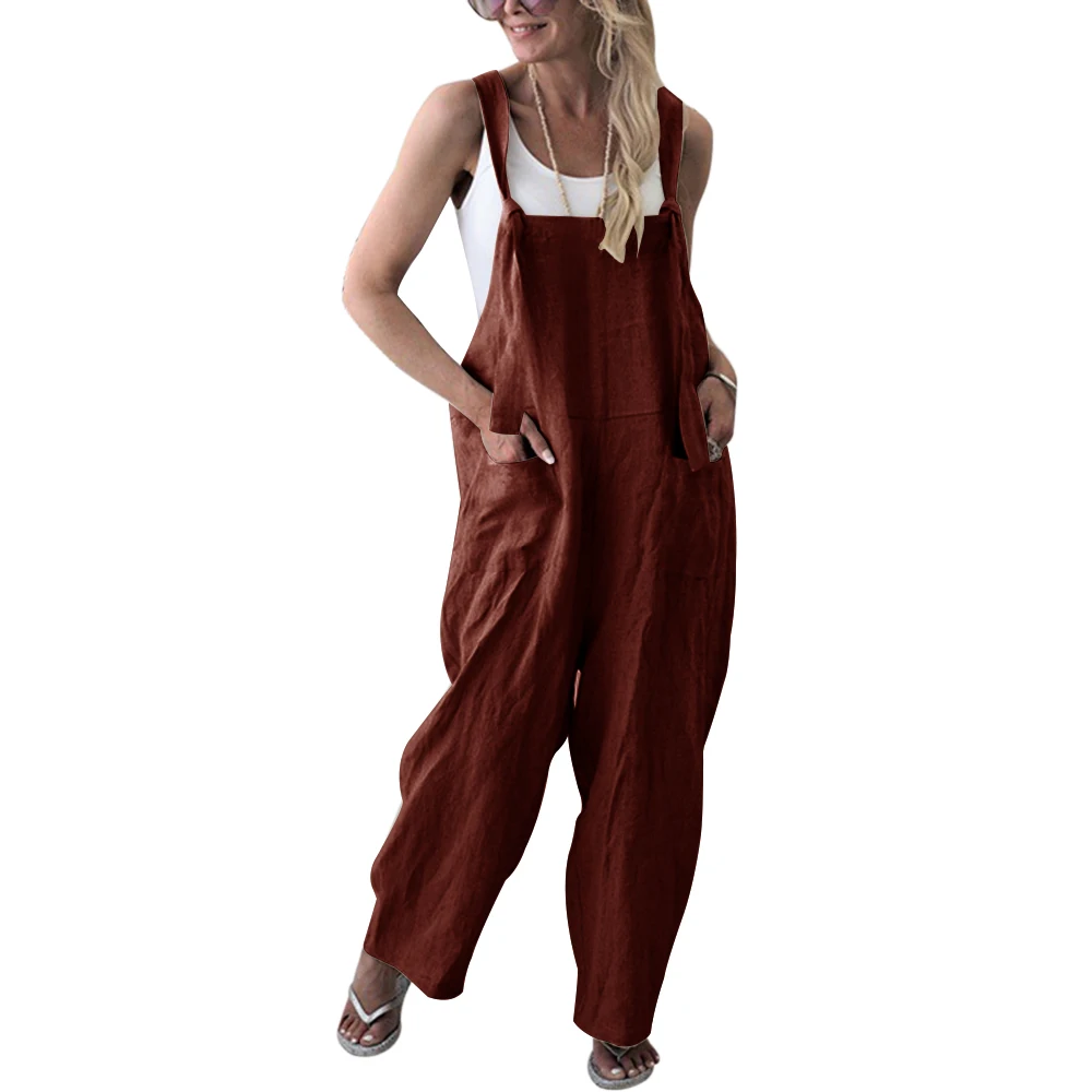 NIBESSER Summer New Baggy Casual Solid Color Jumpsuit Wide Leg Sleeveless Loose Jumpsuit Spaghetti Strap Long Pants Rompers
NIBESSER Summer New Baggy Casual Solid Color Jumpsuit Wide Leg Sleeveless Loose Jumpsuit Spaghetti Strap Long Pants Rompers