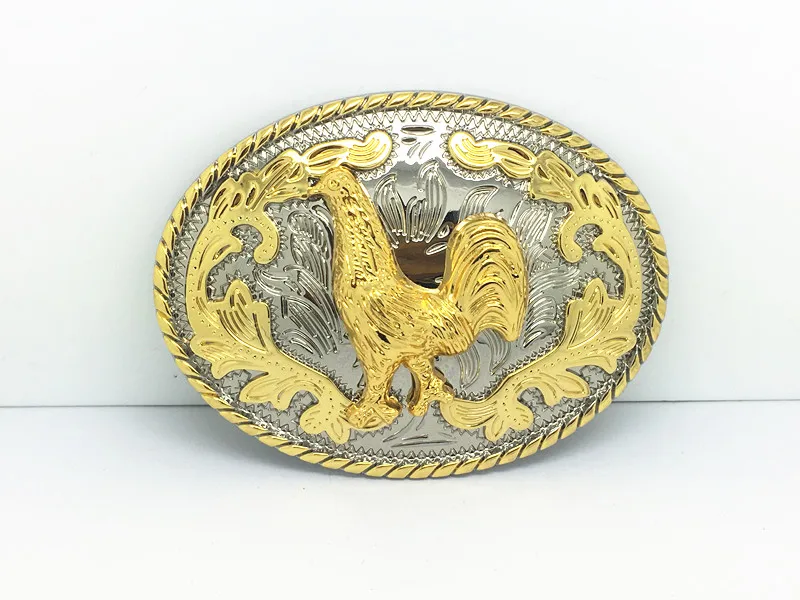 Western white gold double color between zinc alloy buckle rooster retro pattern joker fashion belt buckles for 4.0
Western white gold double color between zinc alloy buckle rooster retro pattern joker fashion belt buckles for 4.0