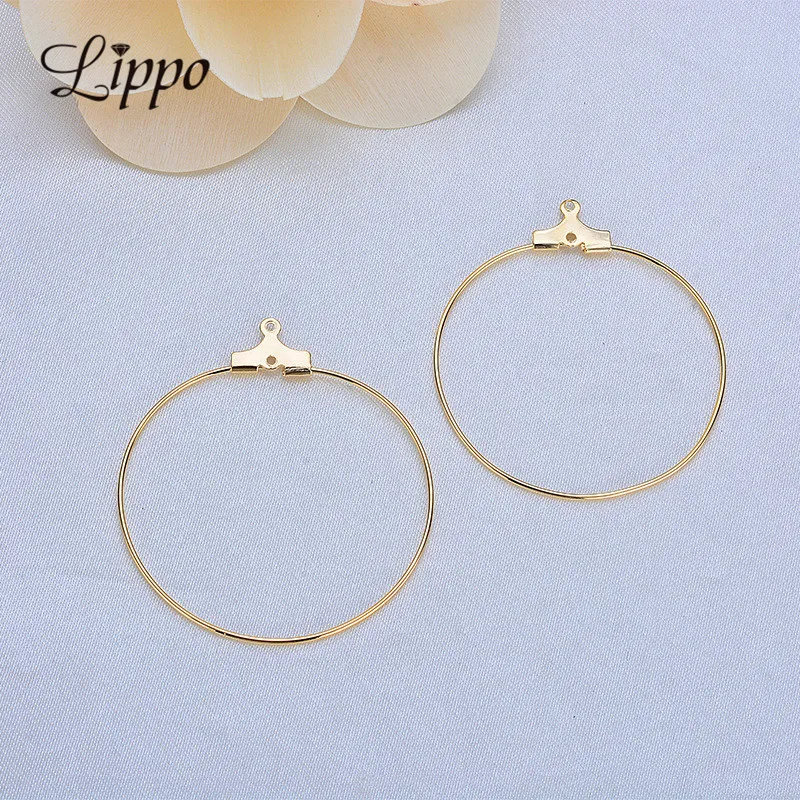 20pcs 35mm Gold And Rhodium Plating Big Round Hoop Earrings Simple Earrings Connectors Findings
20pcs 35mm Gold And Rhodium Plating Big Round Hoop Earrings Simple Earrings Connectors Findings