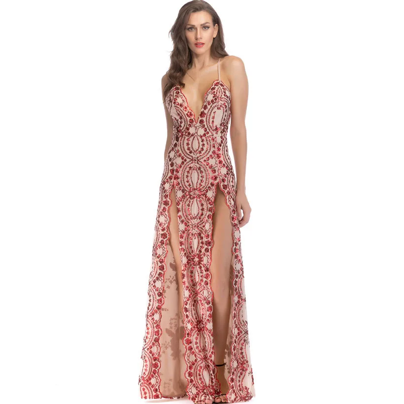HAMBELELA New Arrival High Quality 2019 Summer Women's Dress Spaghetti Strap Vintage Sequined Floor-Length Bandage Dress Vestido
HAMBELELA New Arrival High Quality 2019 Summer Women's Dress Spaghetti Strap Vintage Sequined Floor-Length Bandage Dress Vestido