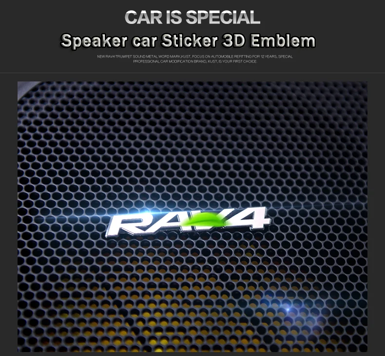 4pcs Speaker Grille Badge Emblem Logo Decal 3M Stick On Sticker Aluminum Metal for Toyota RAV4
4pcs Speaker Grille Badge Emblem Logo Decal 3M Stick On Sticker Aluminum Metal for Toyota RAV4