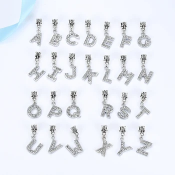 New A-R Alloy Bead Charm Letter of The Alphabet With Crystal Pendant Beads Fit Bracelets & Bangles DIY Jewelry B8
New A-R Alloy Bead Charm Letter of The Alphabet With Crystal Pendant Beads Fit Bracelets & Bangles DIY Jewelry B8