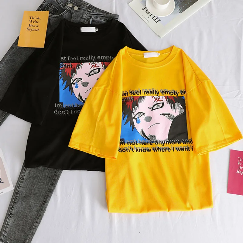 Couple Clothes Leisureloose T-shirts Women Harajuku Japanese cartoon anime Simple All-match Unisex street Tshirt Summer Tee Top
Couple Clothes Leisureloose T-shirts Women Harajuku Japanese cartoon anime Simple All-match Unisex street Tshirt Summer Tee Top